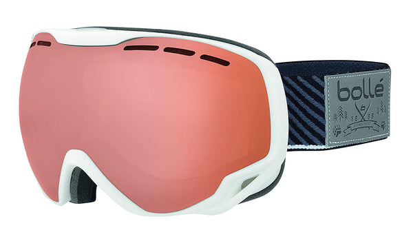 Bolle - Emperor White Stripes Snow Goggles / PC Modulator Citrus Gun Lenses Bolle - Emperor White Stripes Snow Goggles / PC Modulator Citrus Gun Lenses