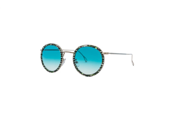 Kyme - Matti Shiny Silver & Green Remix Sunglasses Kyme - Matti Shiny Silver & Green Remix Sunglasses