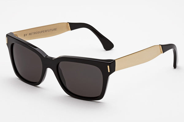 Super - America Francis Black Gold Sunglasses Super - America Francis Black Gold Sunglasses