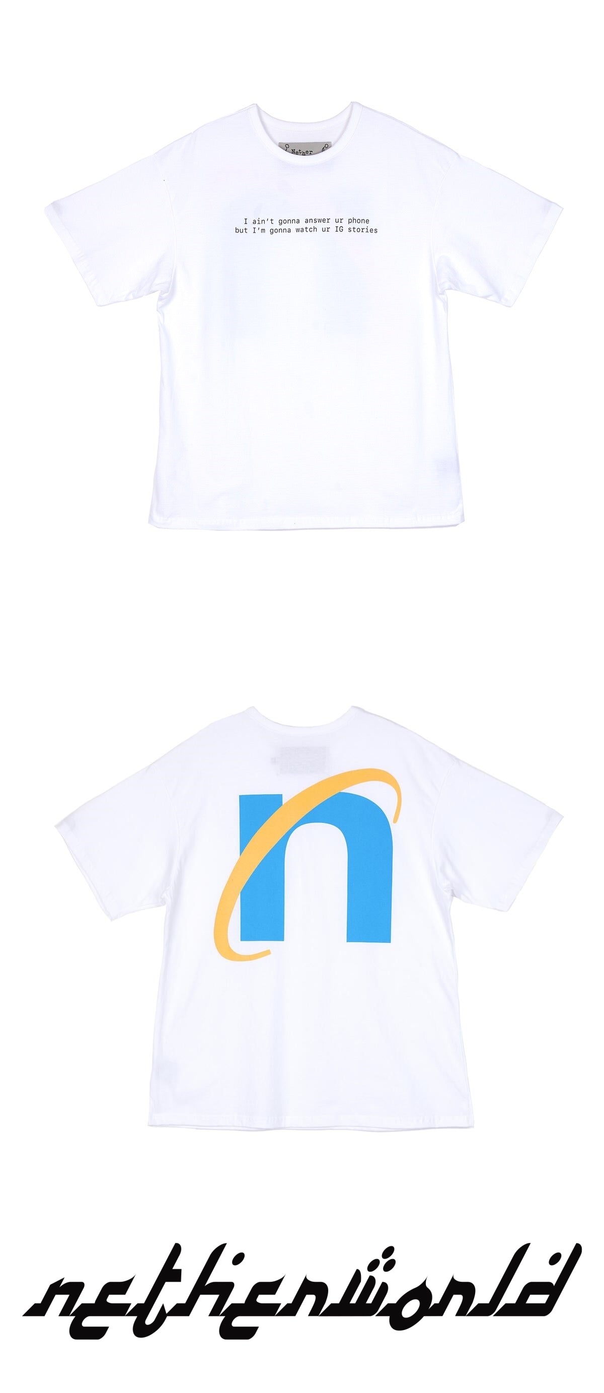 NTW INTERNET LOGO TEE WHITE