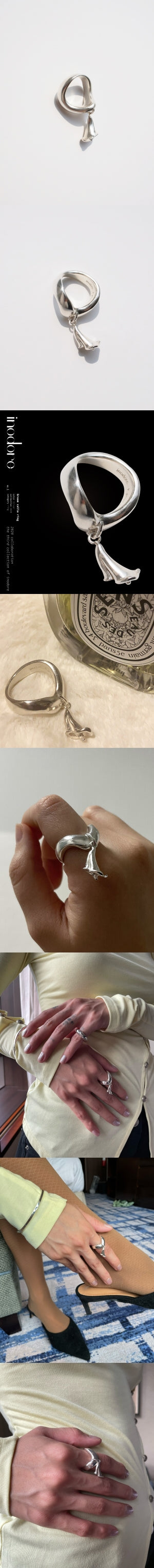 Greem calla ring