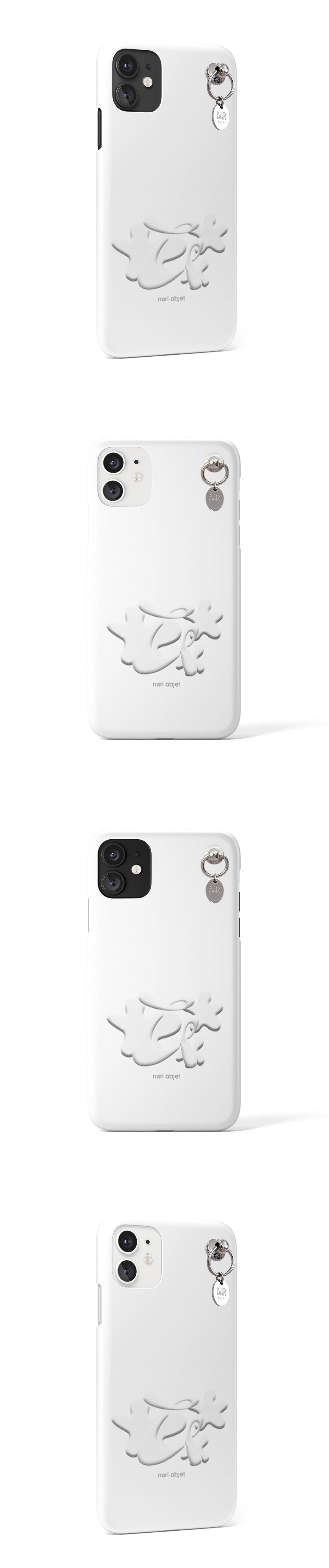 Nari iconic hard phone case (white/matte)