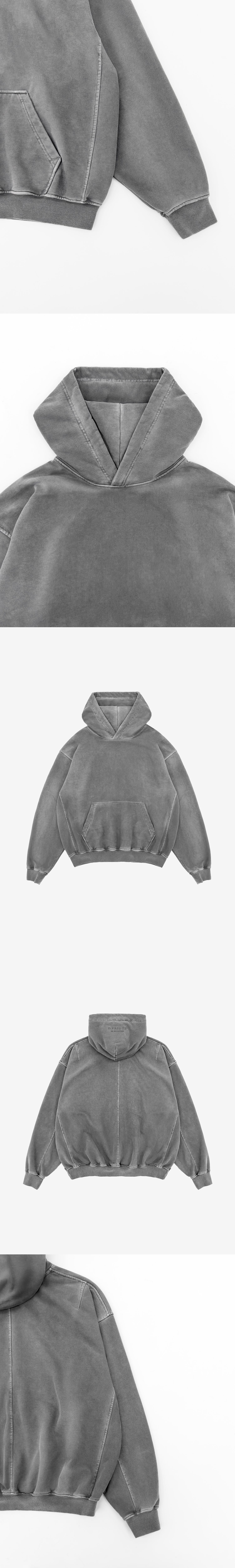 Over Hoodie - Washed Grey