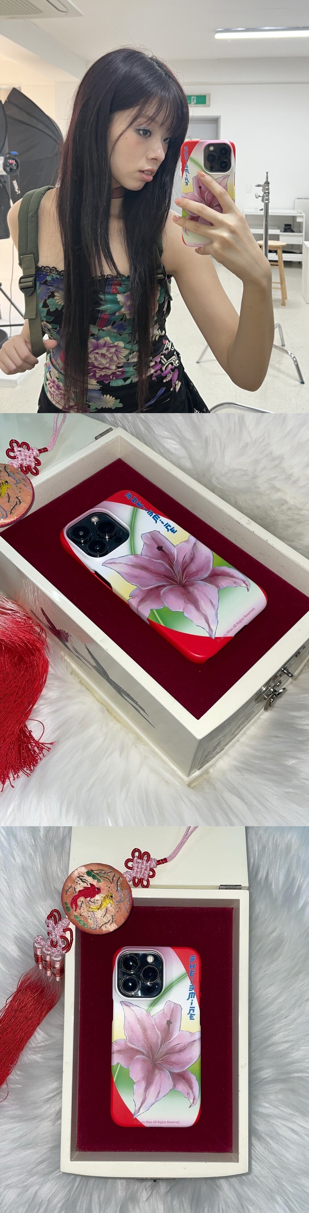 MIAE lily phone case (Red)
