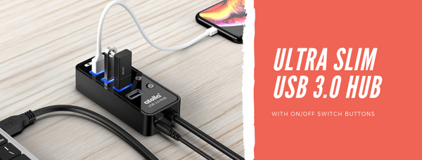 Powered 4-port USB 3.0 Hub (204-WX)