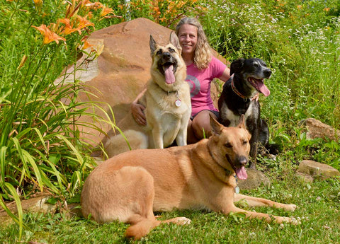 Anne Marie with her dogs