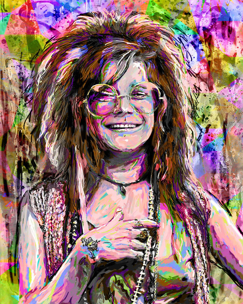 Janis Joplin Art Rockchromatic