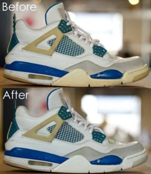 how to clean the yellow off jordans
