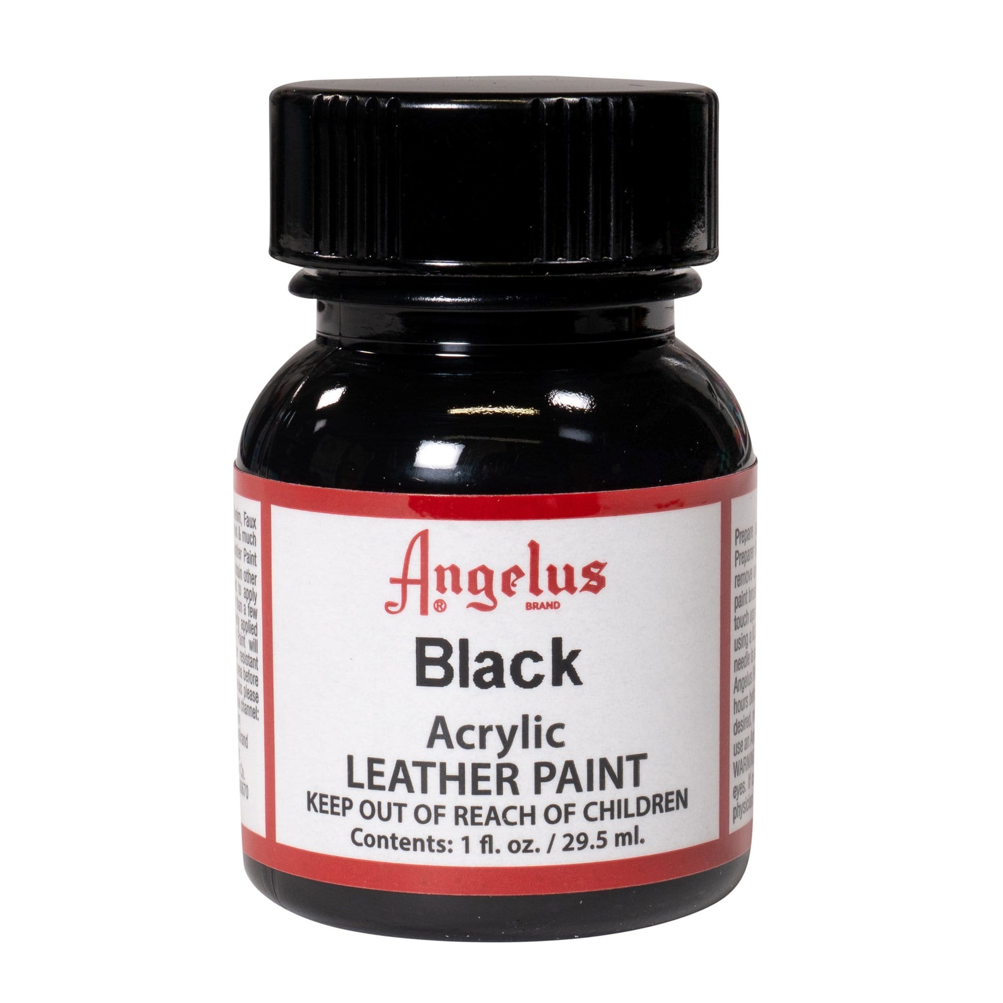 Angelus Black Paint | Acrylic Leather 