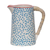 Blue Dot Milk Jug