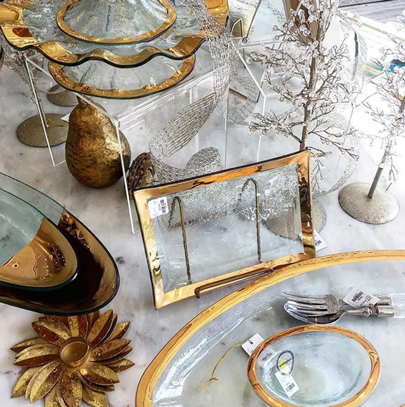 The holiday palette spills over to our pretty serving plates and trays, too.
