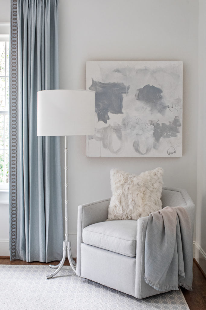 Kate always uses great art in her interiors. Photo: Heidi Harris