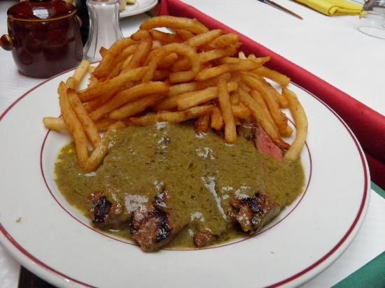 Get in line early for the most deliciously decadent steak frites!
