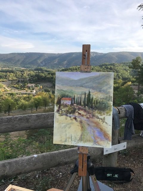 One of Allison's en plein air studies from Provence.