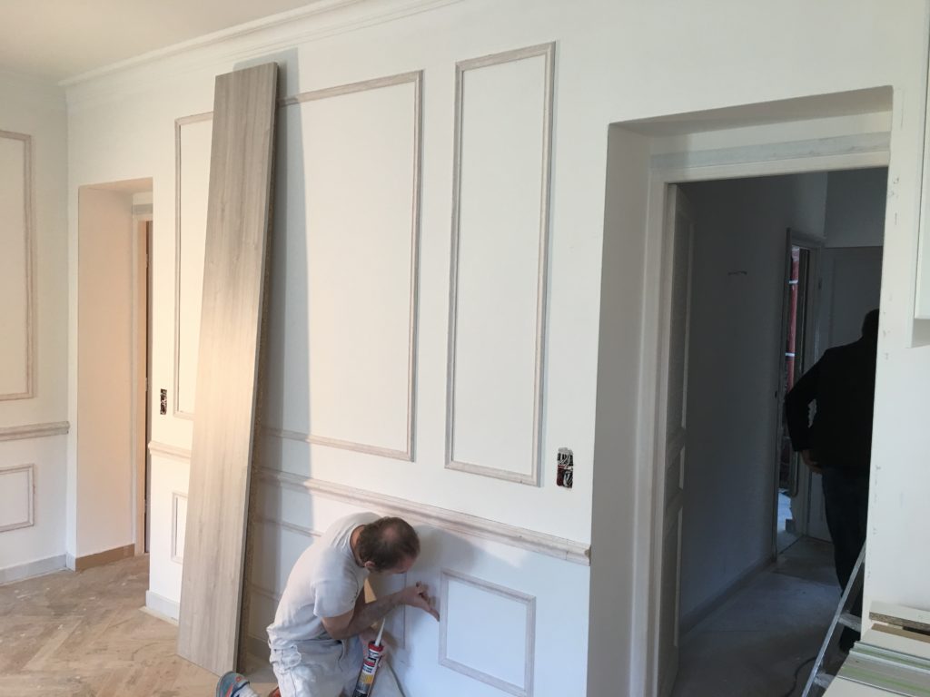 Our contractor didn't hesitate when we asked him to add some moulding.