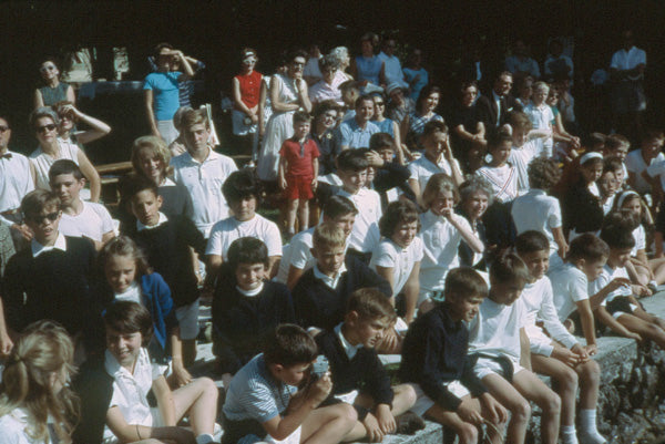 I scoured the old MacJannet Camp website to find proof that I’d actually attended camp there, and this picture of me (seated front row right, partially hidden with a white headband) jumped right out to me. How could I miss it?