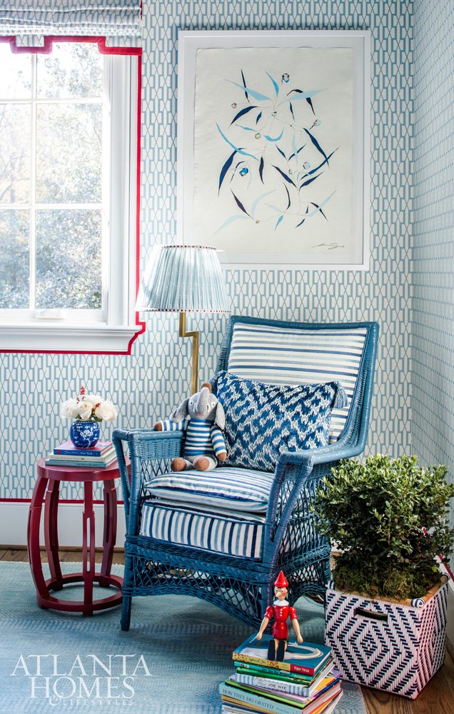 For a recent Show House, Mallory, the mother of twin boys, chose to do a boy's room, and no detail was overlooked in her adorable selection.