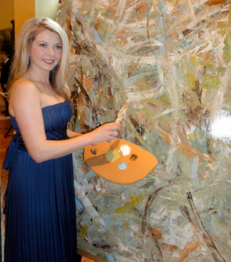 Melissa donated a "live" painting to Atlanta's JDRF gala a couple years ago...and patrons are still talking about it!