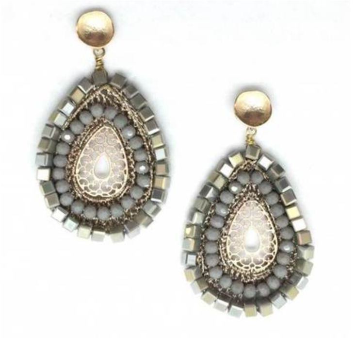 One of Allison’s favorite tricks is to mix metals. Check <a href="https://huffharrington.com/collections/jewelry/products/shiver-and-duke-luna-crochet-earrings" target="_blank">these</a> out.