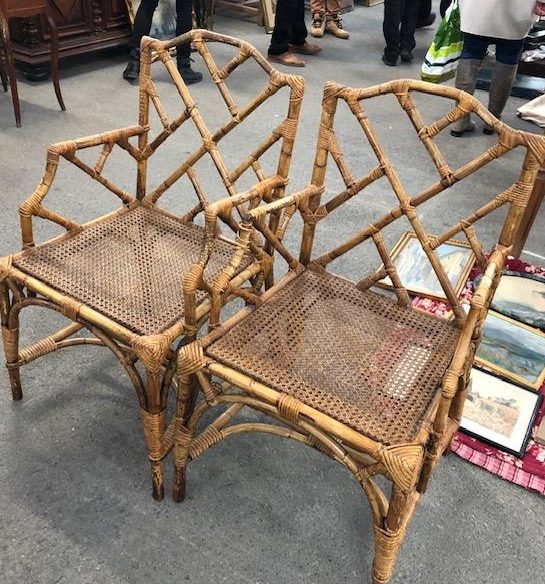 And we couldn’t resist this pair of classic chippendale style chairs with their chinoiserie motif