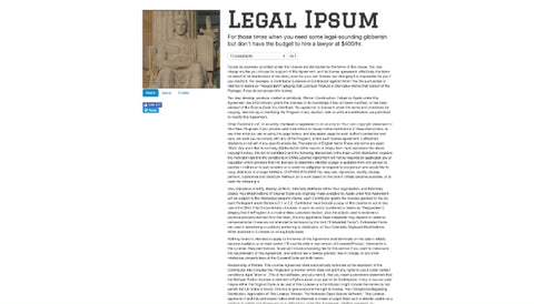 Legal Ipsum