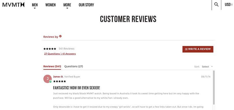 customer reviews shopify