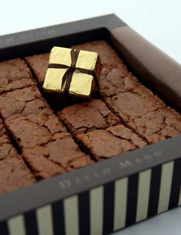 The Dello Mano Signature Luxury Belgian Chocolate Brownie Gift Box