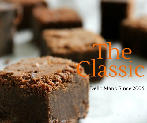 Dello Mano Brownies pioneered the brownie market with the Classic Luxury Belgian Chocolate Brownie