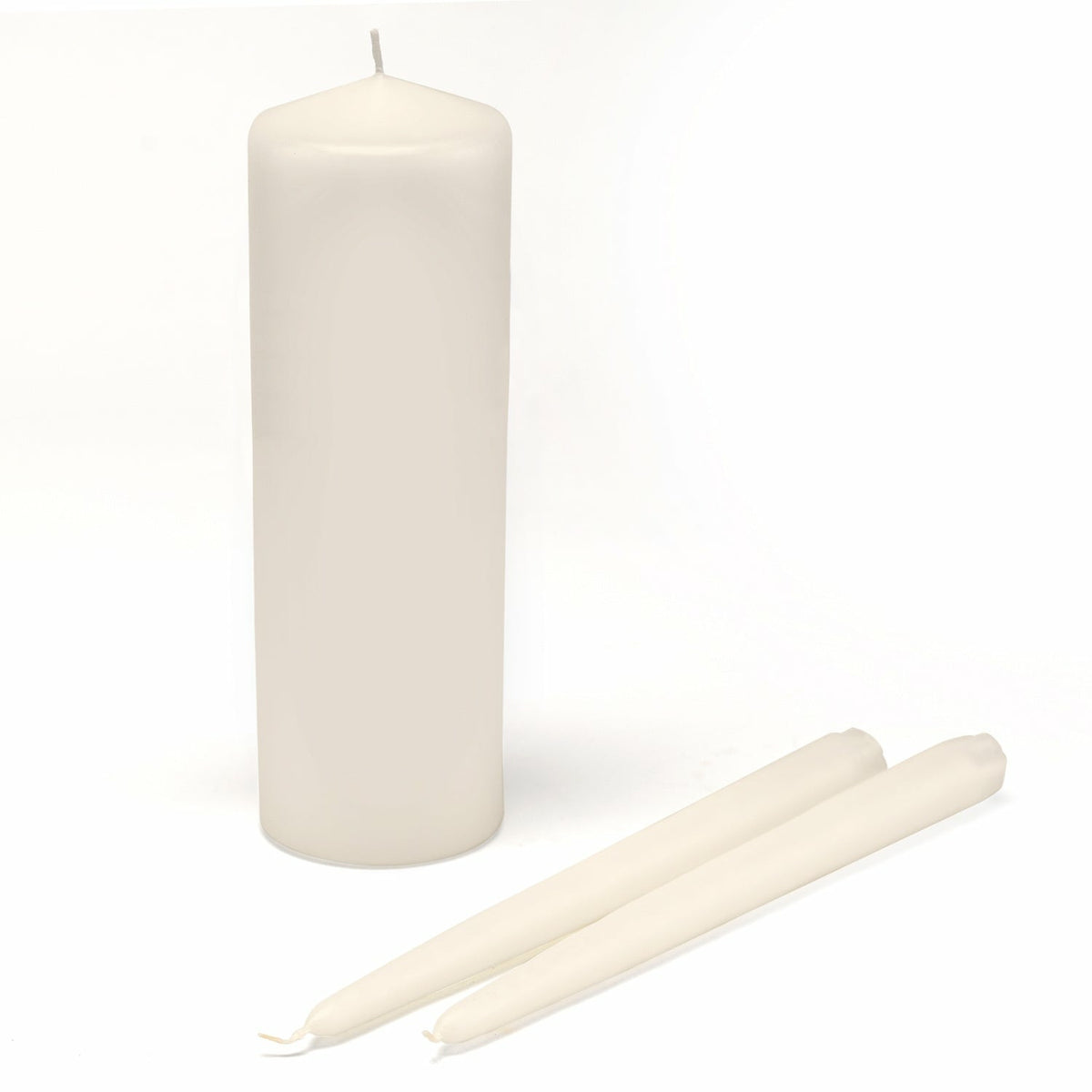 ivory unity candle set