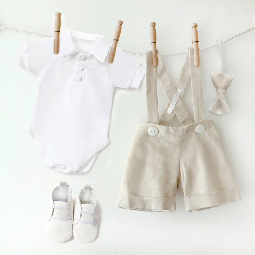 linen baby dress