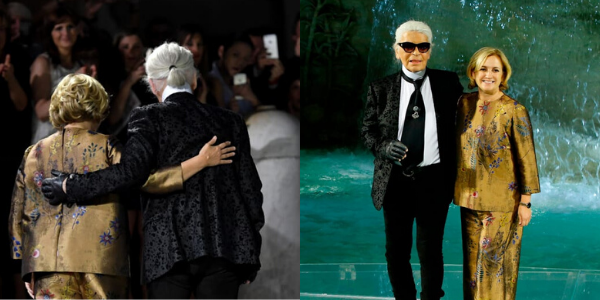 Silvia Venturini and Karl Lagerfeld worked together for many years, until he unfortunately passed away in 2019