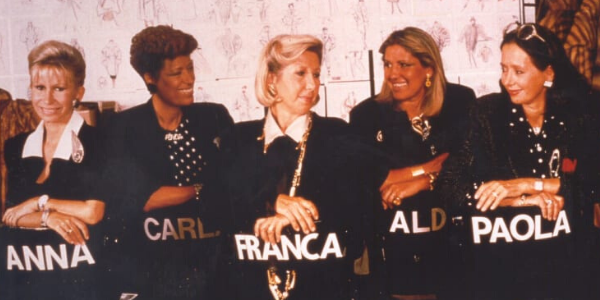 A photo of all five Fendi sisters, the second generation of the family to work for the fashion house