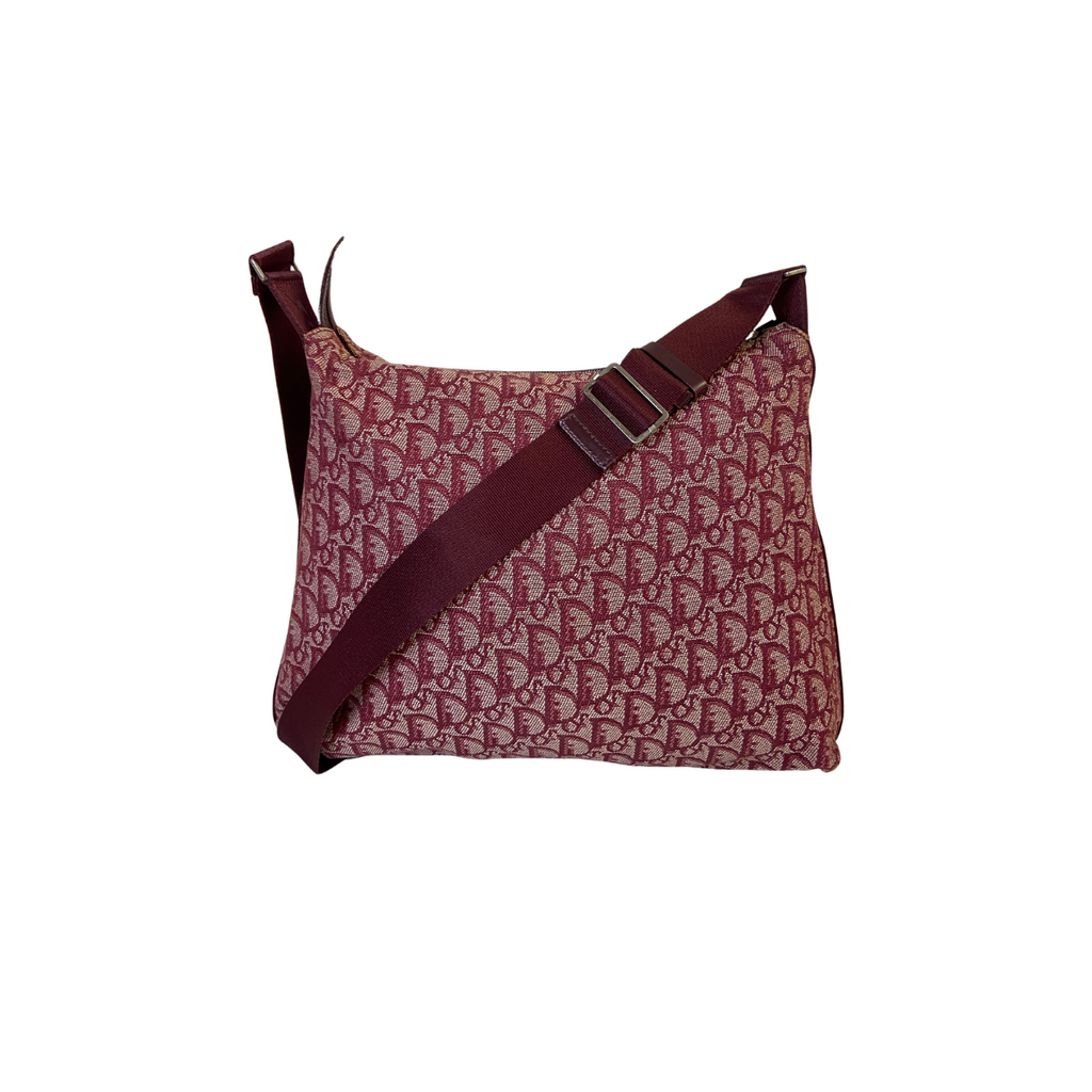 Dior-Dior Trotter Messenger Bag red Jacquard Oblique canvas-Crossbody bag-Etoile Luxury Vintage