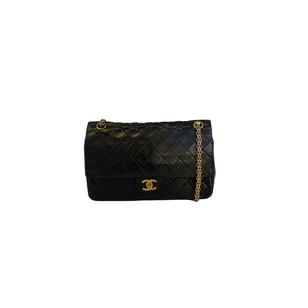 Chanel - Chanel classic flap bag medium lambskin leather - Shoulder bag - Etoile Luxury Vintage
