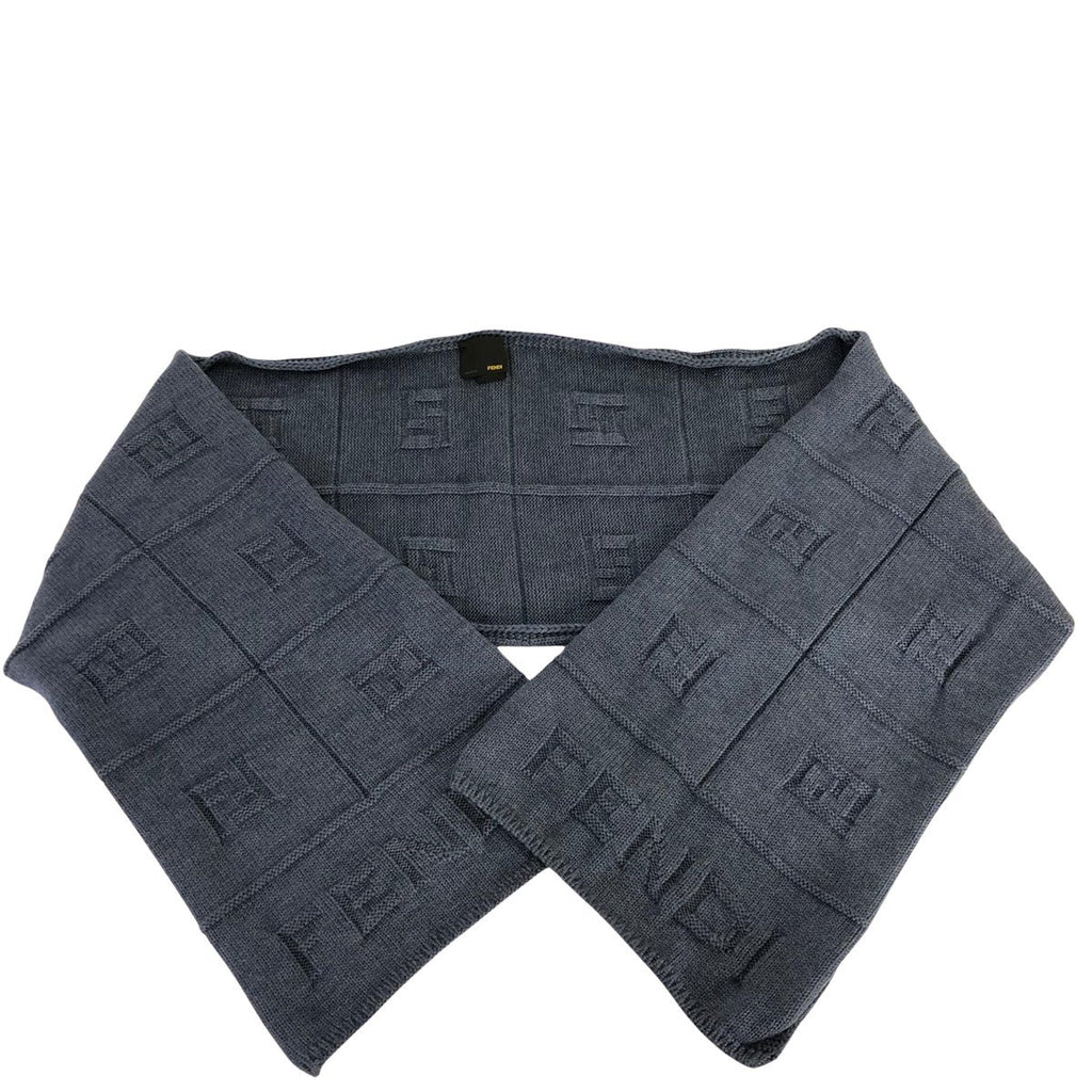 Fendi Fendi Scarf blue Wool - Scarfs - Etoile Luxury Vintage