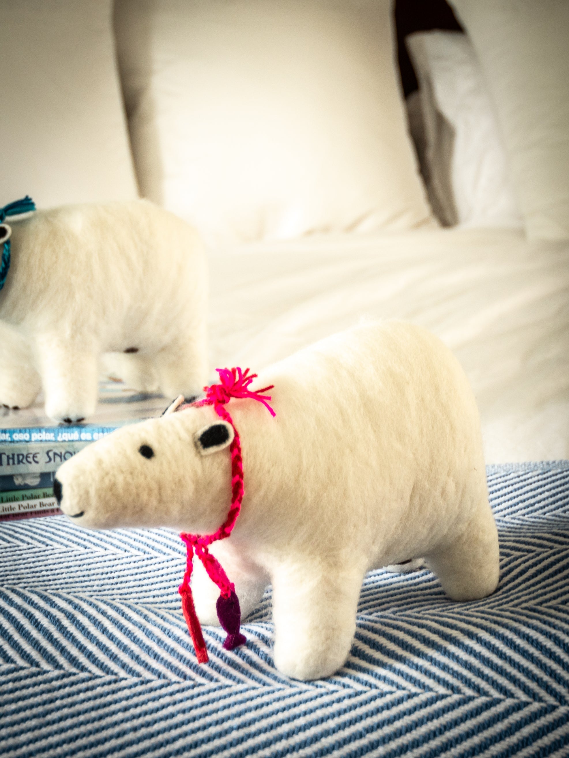 pink polar bear stuffed animal