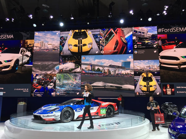 Ford ecoboost GT on display on the Ford stand at SEMA Las Vegas 2015