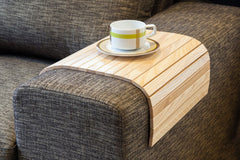 sofa tray on the couch, sofa tray, tray, sofa arm tray