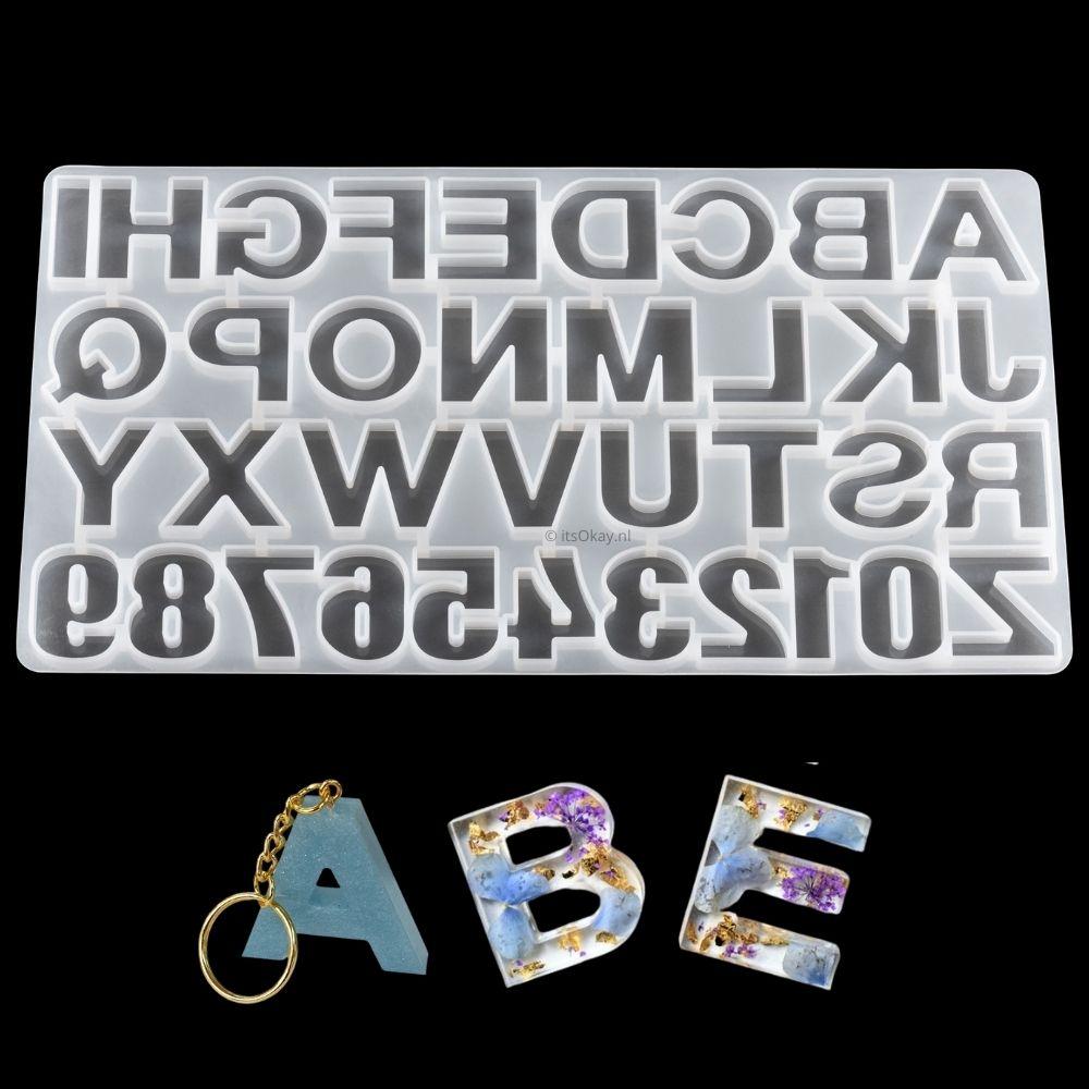 ik ben verdwaald Noodlottig Afrikaanse Siliconen Mal Alfabet Letters en Cijfers - Groot - itsOkay.nl