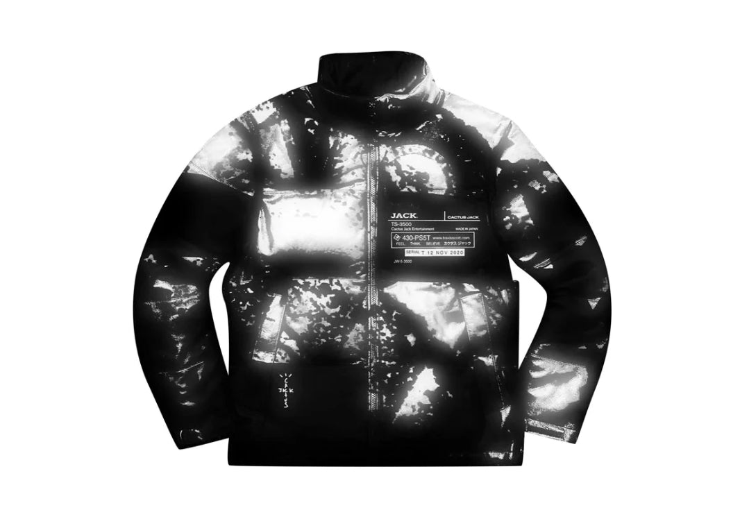 Travis Scott Cactus Jack PS 5 Reflective Down Puffer Jacket Size