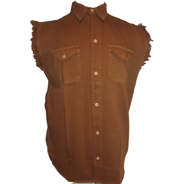 chocolate brown button up shirt