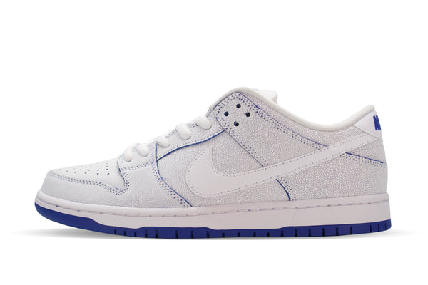 nike sb dunk low premium white game royal