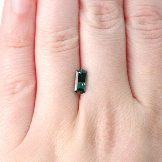 CAELEN (M) 1.19 Carat Fancy Emerald Cut Teal Sapphire for Custom Work - Inventory Code TES119 - Midwinter Co. Alternative Bridal Rings and Modern Fine Jewelry