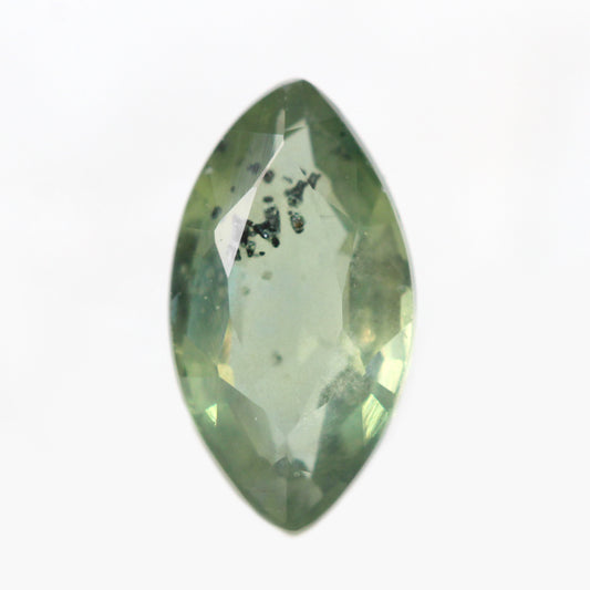 0.98 Carat Light Green Marquise Sapphire for Custom Work - Inventory Code GMS098 - Midwinter Co. Alternative Bridal Rings and Modern Fine Jewelry