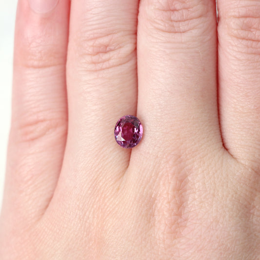 1.79 Carat Magenta Pink Oval Madagascar Sapphire for Custom Work - Inventory Code POS179 - Midwinter Co. Alternative Bridal Rings and Modern Fine Jewelry