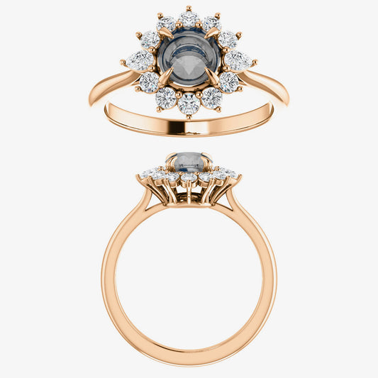 Dahlia Setting - Midwinter Co. Alternative Bridal Rings and Modern Fine Jewelry