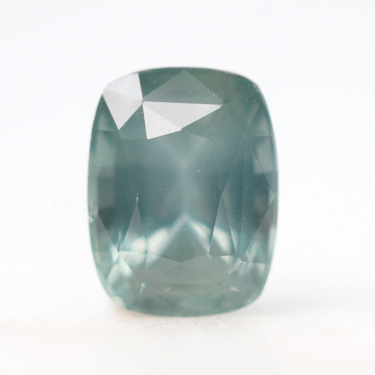 1.61 Carat Light Teal Elongated Cushion Sapphire for Custom Work - Inventory Code ECTS161 - Midwinter Co. Alternative Bridal Rings and Modern Fine Jewelry