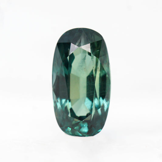 2.80 Carat Teal Elongated Oval Sapphire for Custom Work - Inventory Code TEOS280 - Midwinter Co. Alternative Bridal Rings and Modern Fine Jewelry