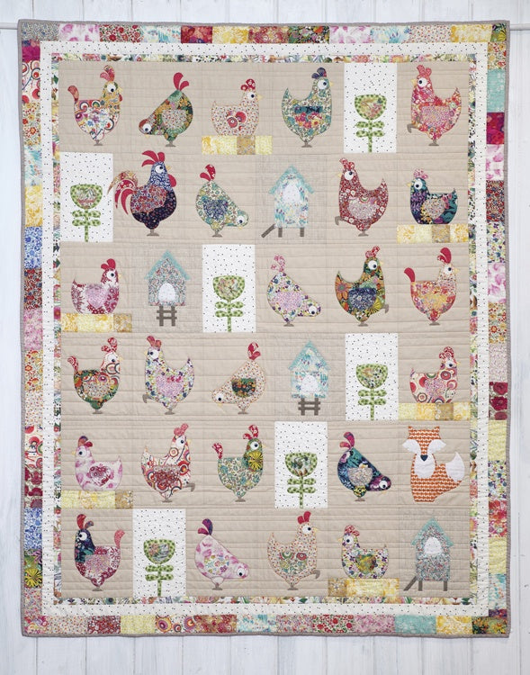 Hen House Applique Quilt Pattern Stitchbird Fabrics 6528