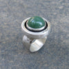 Textured Large Round Setting with Inner Bezel